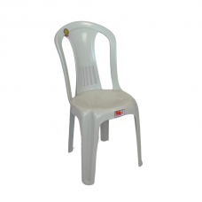 Cadeira Plástica SIMPLES sem braço Itacimirim BRANCO GELO TOP MIL